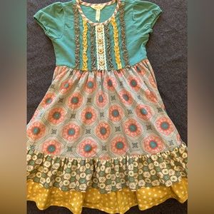 “Matilda Jane” - Girls multi-print dress